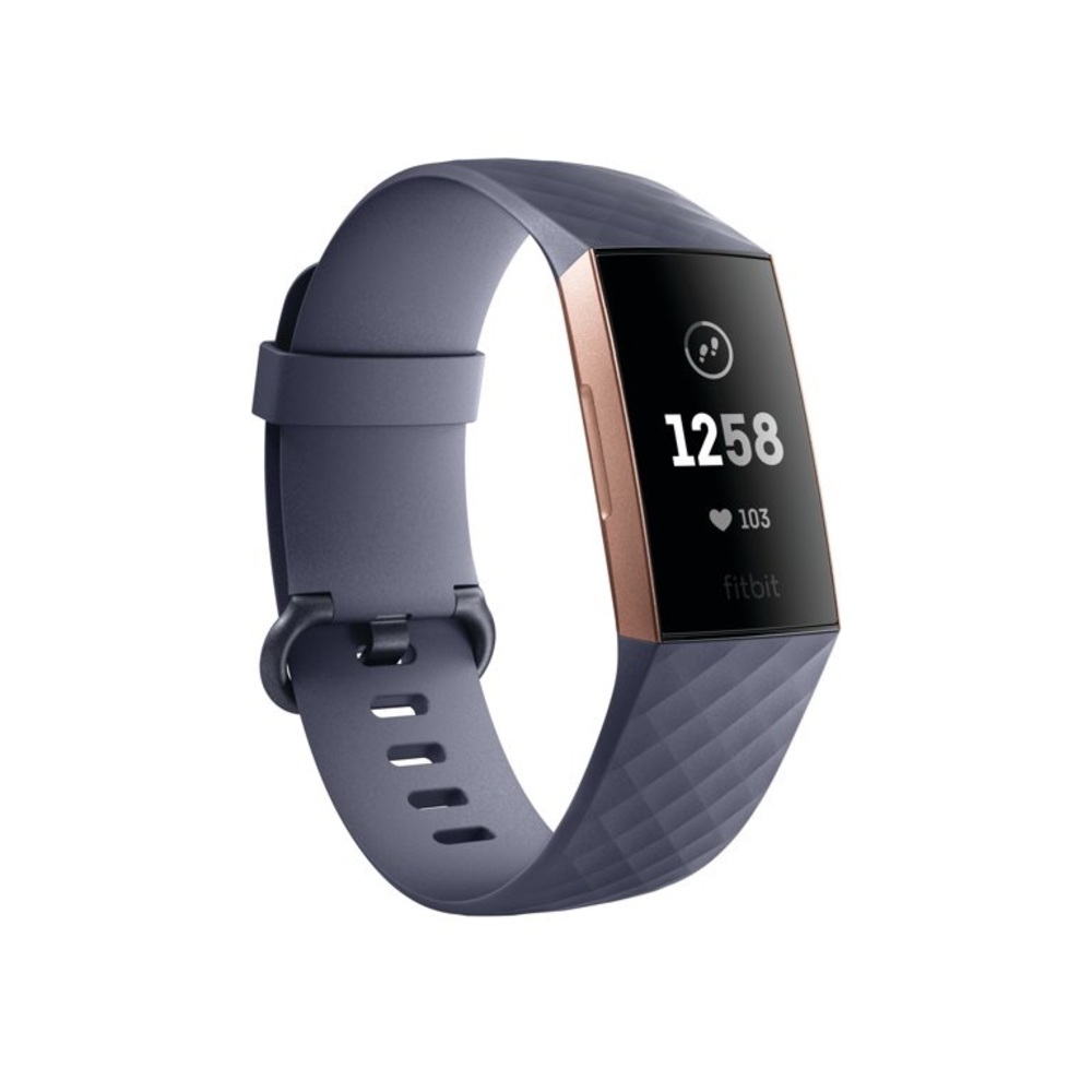 FitBit Charge 3 - Blue Gray + Rose Gold